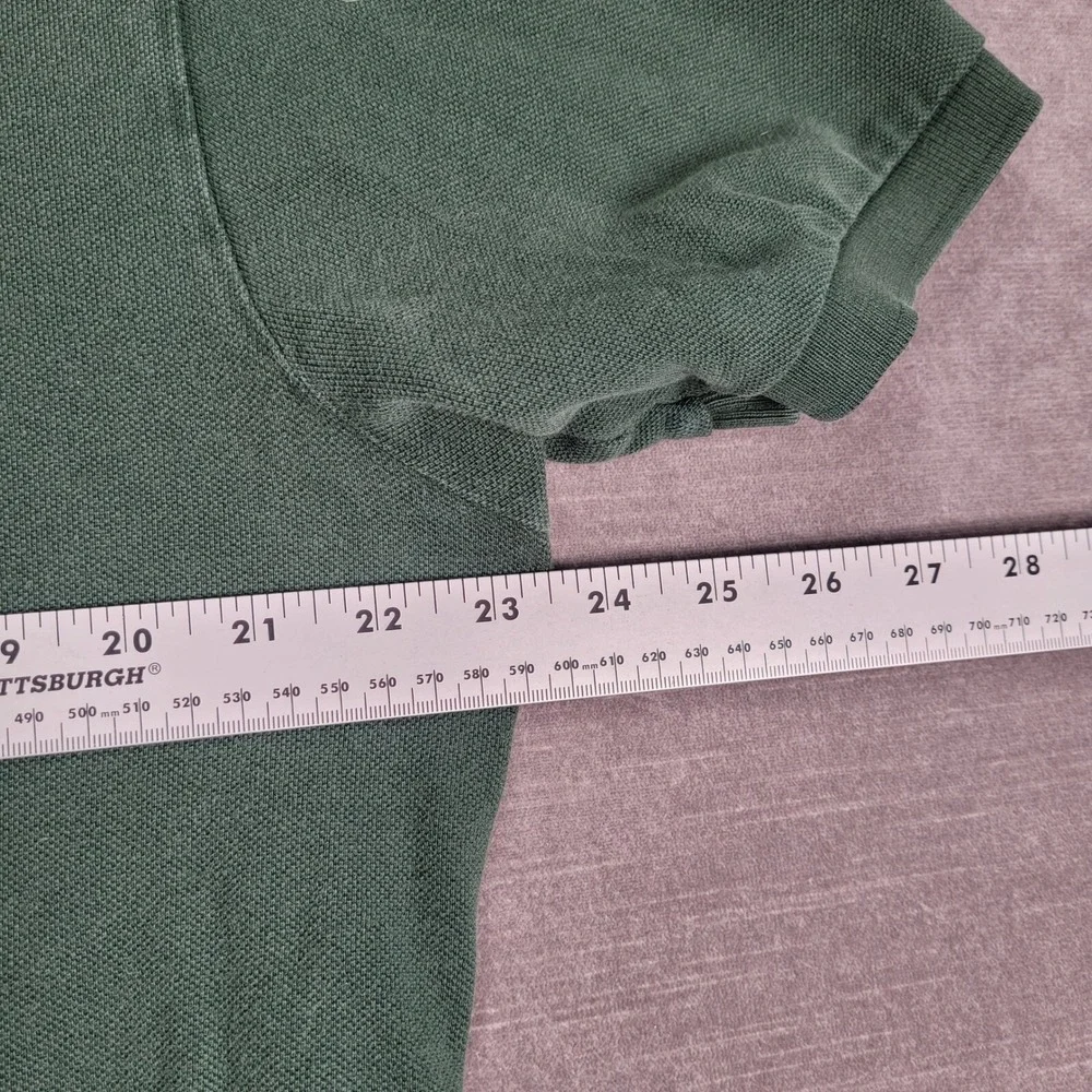 Ralph Lauren‎ Polo Big Pony Rugby Shirt Green Logo Short Sleeve L